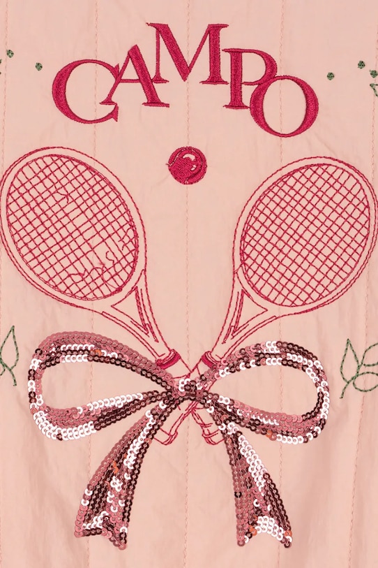 Dziewczynka Konges Sløjd kurtka bomber dziecięca JUNO SEQUIN BOMBER JACKET KS104887.PPY2 różowy