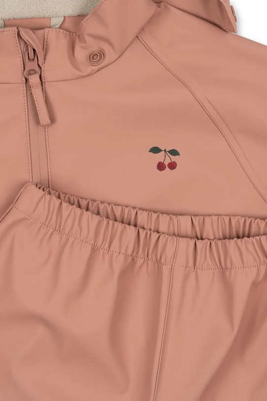 Konges Sløjd komplet przeciwdeszczowy dziecięcy PLAINY RAIN SET KS105633.G.PPY2 pomarańczowy