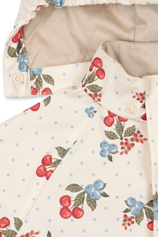 Dziewczynka Konges Sløjd spodnie i kurtka dziecięca RAINY PALME SET GIRL KS105050.PPY2 beżowy