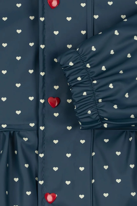 Konges Sløjd spodnie i kurtka dziecięca RAINY PALME SET GIRL granatowy KS105050.PPY2