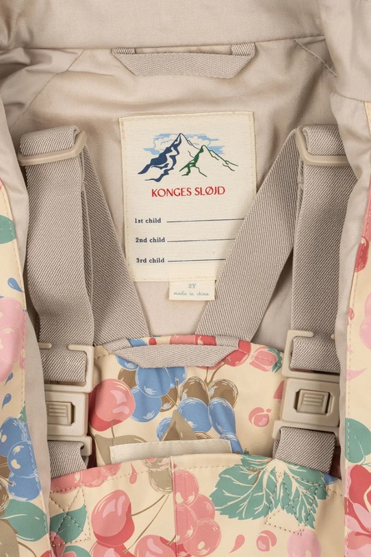 Konges Sløjd spodnie i kurtka dziecięca RAINY PALME SET GIRL KS105050.PPY2 multicolor