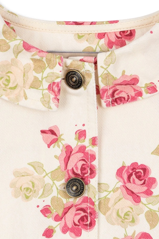 Dievča Detská rifľová bunda Konges Sløjd MAGOT FRILL JACKET GOTS KS104969.PPY2 béžová