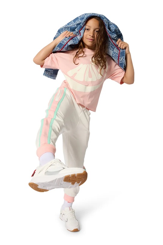 Detská rifľová bunda HUGO G01053.114.150 modrá