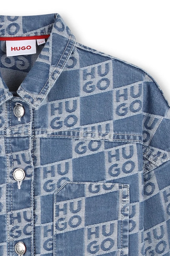 Detská rifľová bunda HUGO modrá G01053.114.150