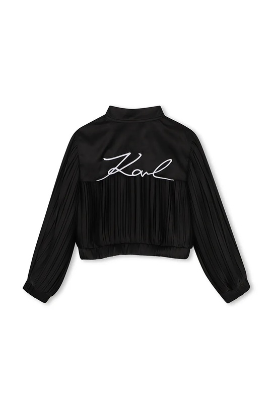 Dievča Detská bunda bomber Karl Lagerfeld Z31131.156.162 čierna