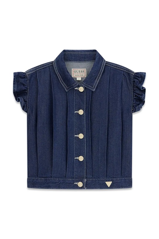 Guess koszula jeansowa dziecięca J6GN00.D8280.PPY2.M granatowy SS26