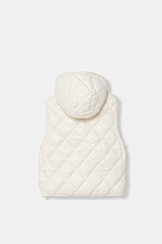 United Colors of Benetton bezrękawnik z kapturem dziecięcy 21INCJ017.G.Stagionale beżowy SS26