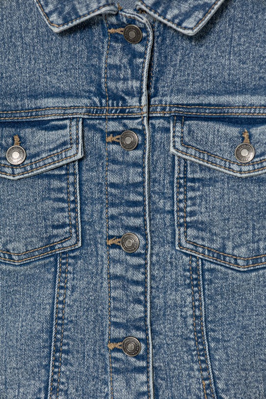 Dziewczynka United Colors of Benetton kurtka dziecięca jeansowa 2PORGN04A.P.Stagionale niebieski