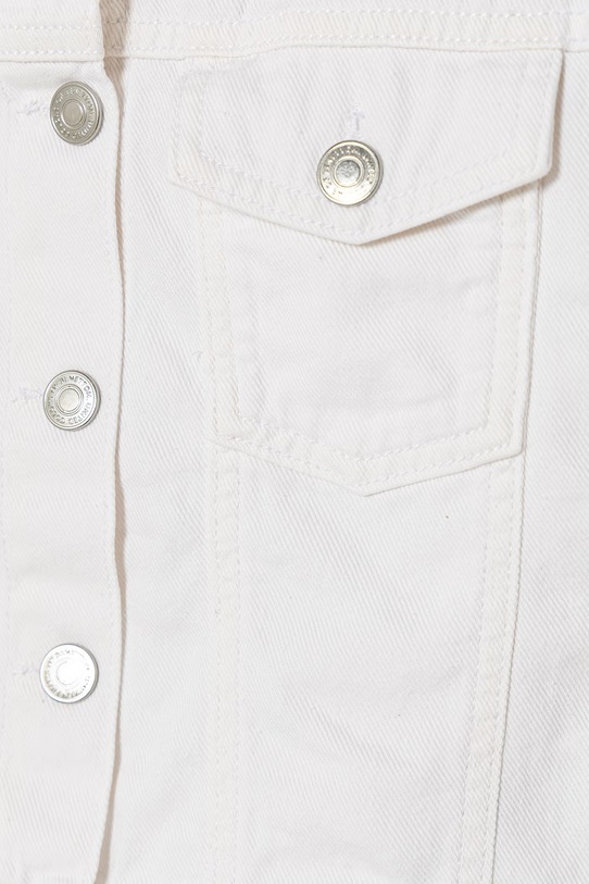 Dziewczynka United Colors of Benetton kurtka dziecięca jeansowa 2PYACN074.G.Stagionale biały