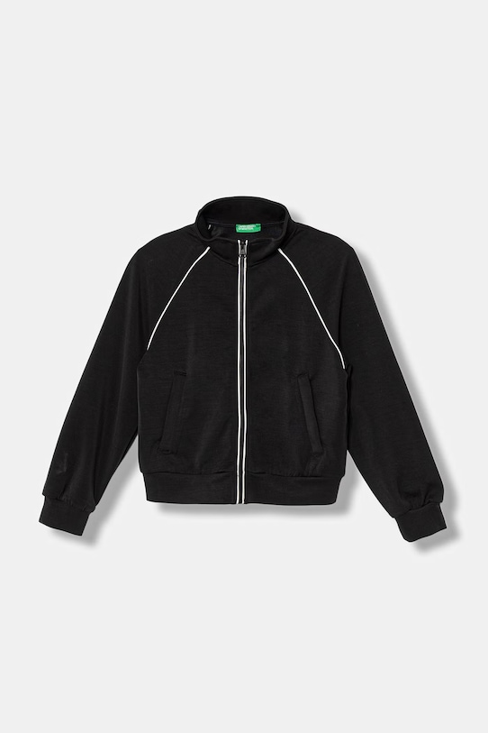 United Colors of Benetton bluza rozpinana dziecięca czarny 3M9KC5062.G.Stagionale