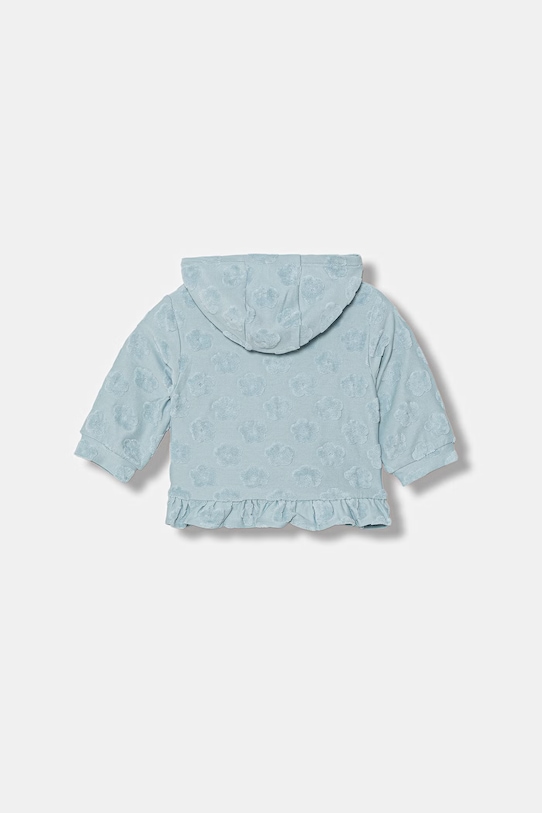 United Colors of Benetton bluza rozpinana z kapturem dziecięca bawełniana 3VWSA501V.W.Stagionale niebieski SS26