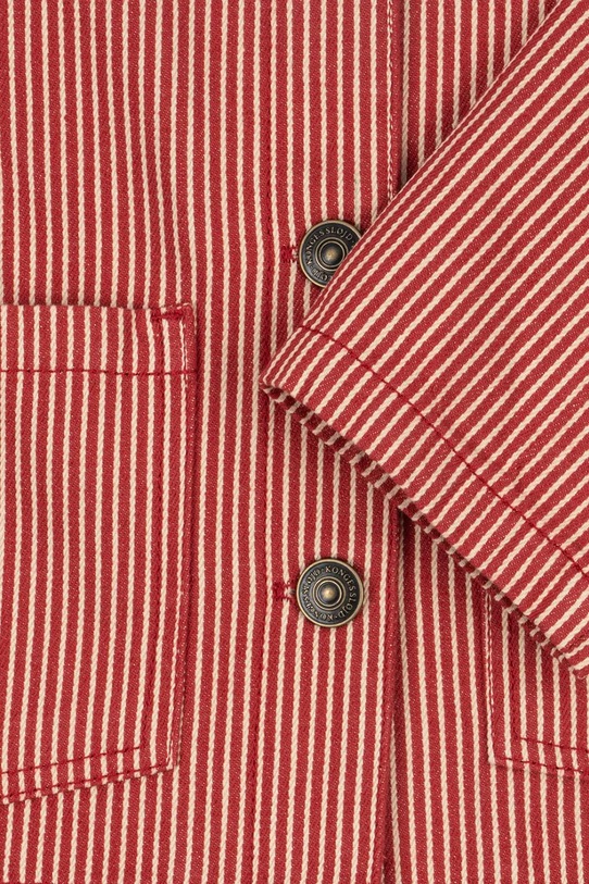 Konges Sløjd kurtka bawełniana dziecięca LUC SHIRT JACKET GOTS KS104352.PreSpring pomarańczowy