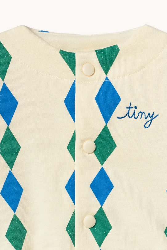 Chłopiec Tinycottons kurtka niemowlęca DIAMONDS BABY JACKET SS26.145 beżowy