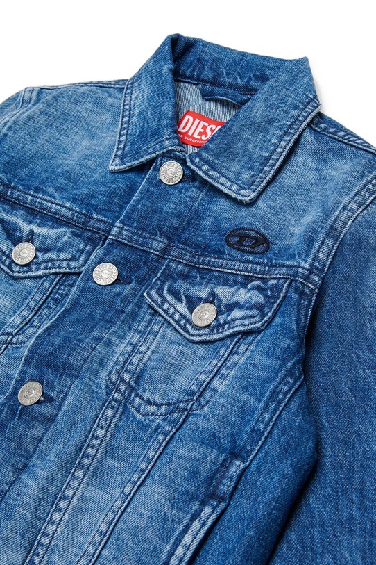 Chłopiec Diesel kurtka dziecięca jeansowa JNHILL JACKET 00J4QC.KXBSV niebieski