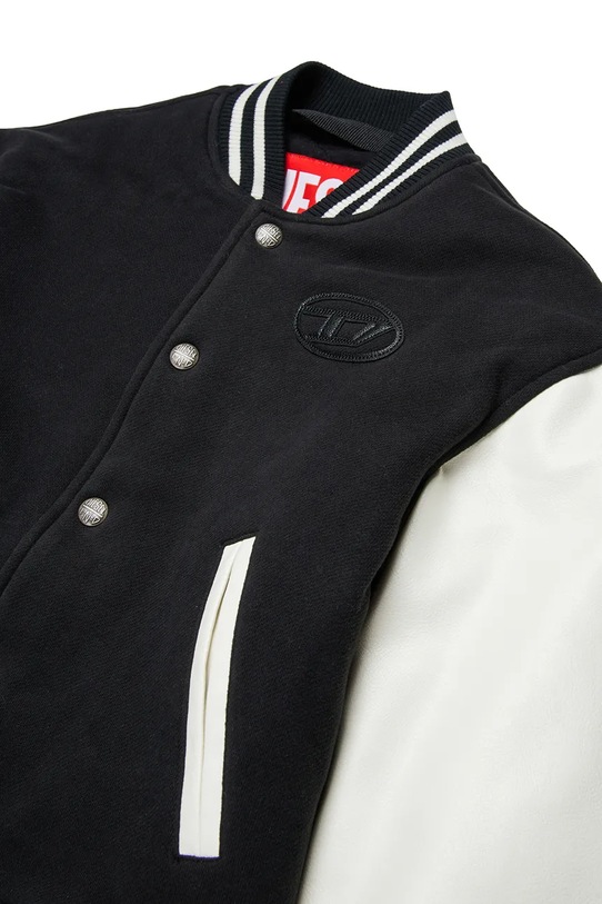 Diesel kurtka varsity dziecięca JBIRKYE JACKET czarny J02643.KXBR4