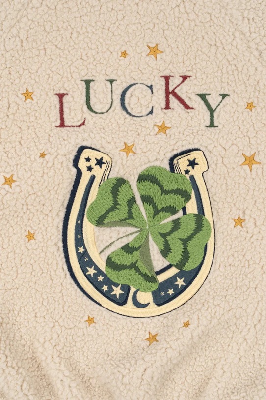 Konges Sløjd kurtka dziecięca JAZZ TEDDY JACKET GRS beżowy KS104861.PPY2