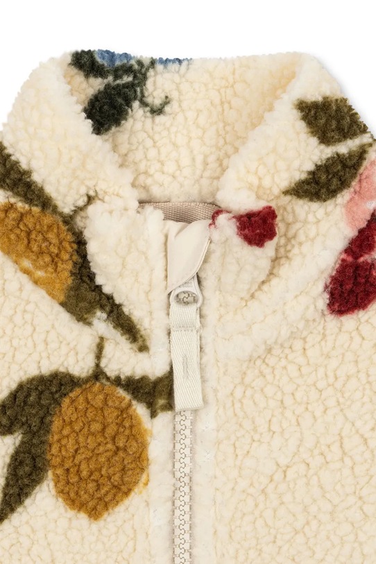 Chłopiec Konges Sløjd kurtka dziecięca JODY TEDDY JACKET GRS KS104868.PPY2 beżowy