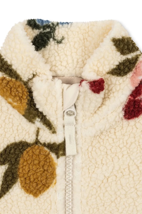 Chłopiec Konges Sløjd kurtka dziecięca JODY TEDDY JACKET GRS KS104868.PPY2 beżowy