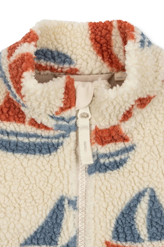 Chłopiec Konges Sløjd kurtka dziecięca JODY TEDDY JACKET GRS KS104868.PPY2 beżowy