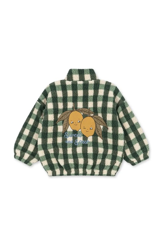 Konges Sløjd kurtka dziecięca JODY TEDDY JACKET GRS KS104868.PPY2 zielony SS26