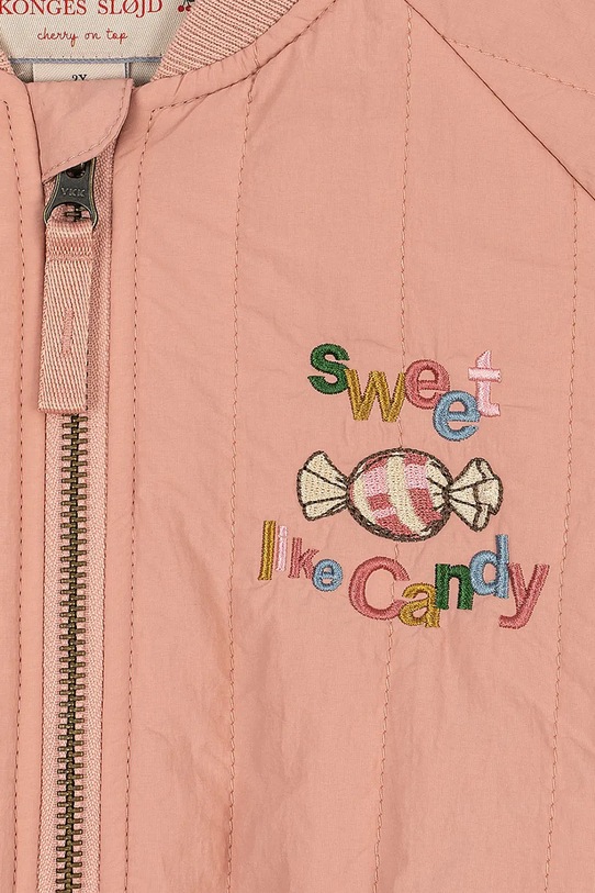 Konges Sløjd kurtka bomber dziecięca JUNO BOMBER JACKET KS104877.PPY2 różowy