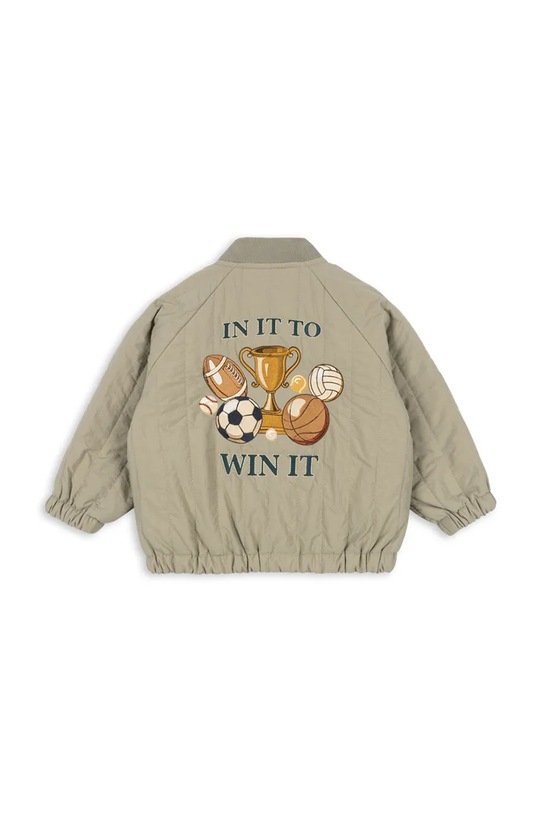 Chłopiec Konges Sløjd kurtka bomber dziecięca JUNO BOMBER JACKET KS104877.PPY2 zielony