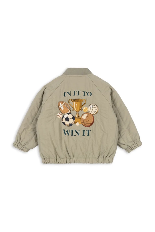 Chłopiec Konges Sløjd kurtka bomber dziecięca JUNO BOMBER JACKET KS104877.PPY2 zielony