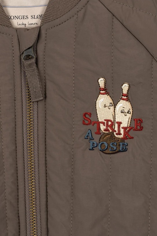 Konges Sløjd kurtka bomber dziecięca JUNO BOMBER JACKET KS104877.PPY2 brązowy