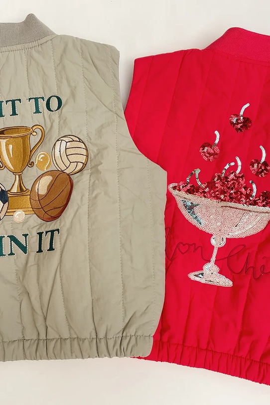 Konges Sløjd bezrękawnik dziecięcy JUNO SEQUIN VEST KS104889.PPY2