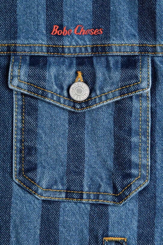 Chłopiec Bobo Choses kurtka jeansowa dziecięca 126AC122 niebieski