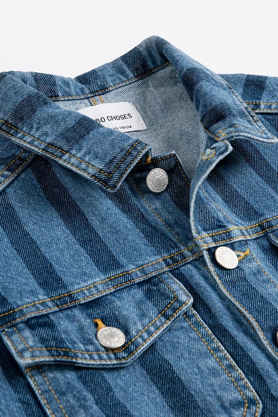 Bobo Choses kurtka jeansowa dziecięca niebieski 126AC122