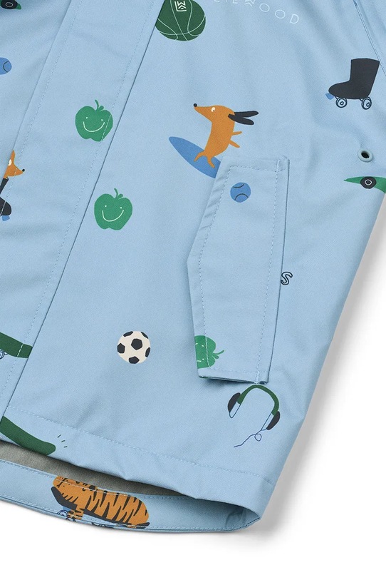 Liewood kurtka i spodnie dziecięce Pedia Rainwear Set LW19909.PPY2 niebieski