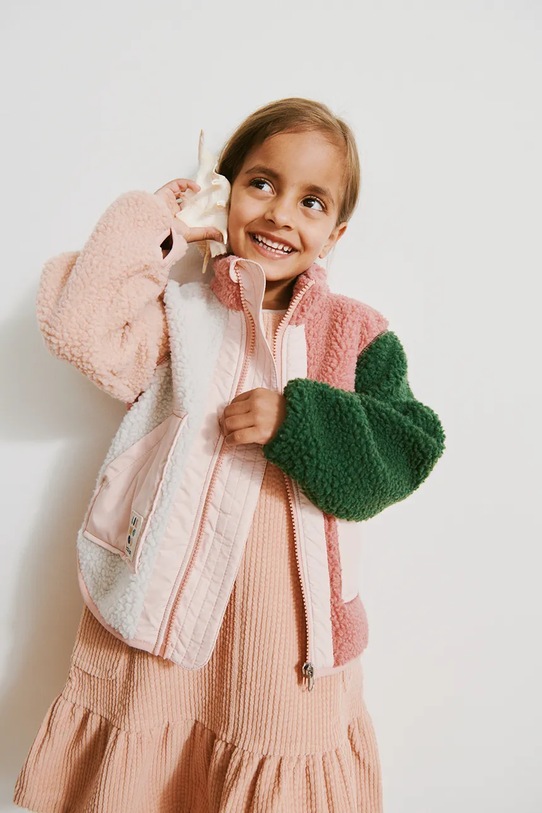 Παιδικό μπουφάν Liewood Noam Pile Jacket άλλο ροζ LW20017.PPY2