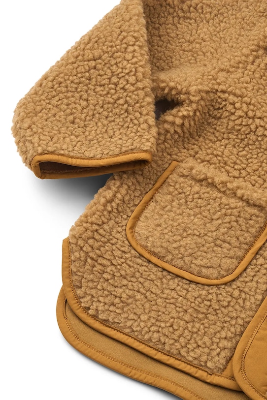 Dječja jakna Liewood Lora Pile jacket smeđa LW20642.PPY2