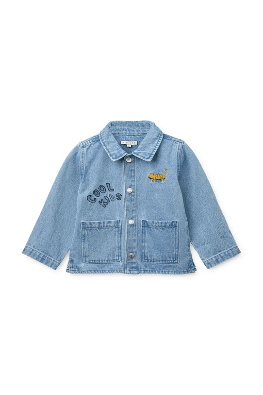 Liewood kurtka jeansowa dziecięca Kinsley Placement Denim Overshirt LW20934.PPY2 niebieski SS26