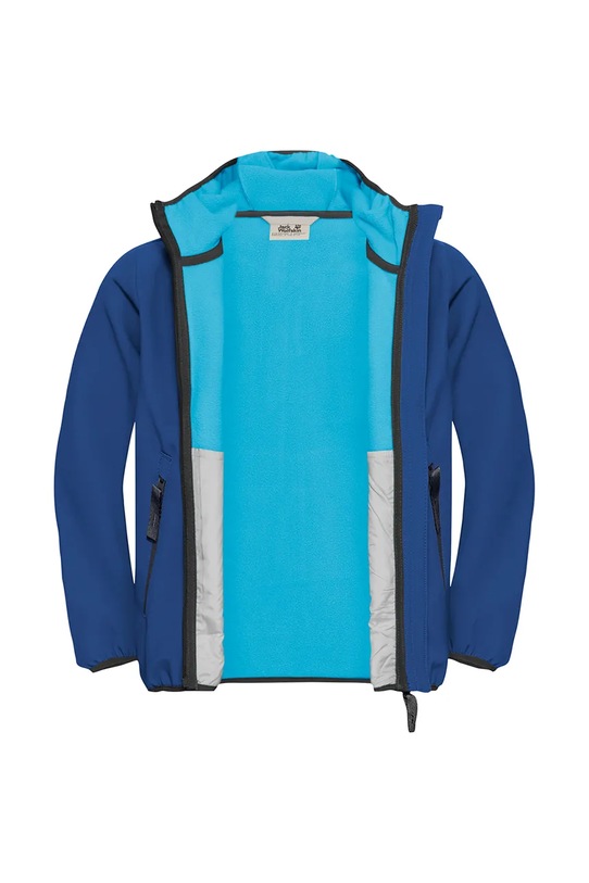 Jack Wolfskin kurtka softshell dziecięca FOURWINDS JACKET KIDS niebieski A61854.104.152