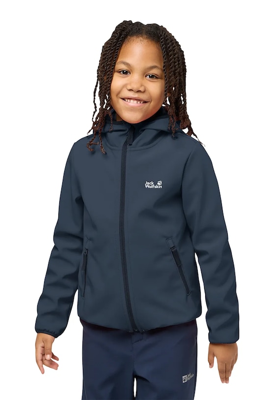 Jack Wolfskin softshell gyerek FOURWINDS JACKET KIDS A61854.104.152 sötétkék
