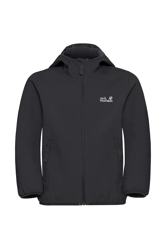 Jack Wolfskin geacă softshell pentru copii FOURWINDS JACKET KIDS A61854.104.152 negru SS26
