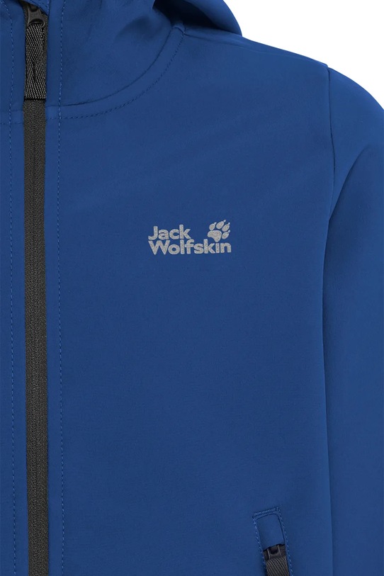Jack Wolfskin kurtka softshell dziecięca FOURWINDS JACKET KIDS A61854.164.176. niebieski