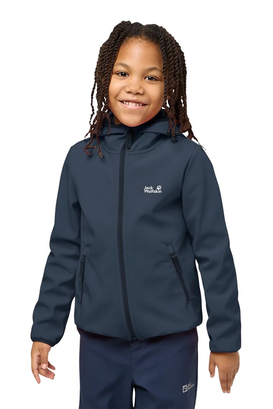 Băieți Jack Wolfskin geacă softshell pentru copii FOURWINDS JACKET KIDS A61854.164.176. bleumarin
