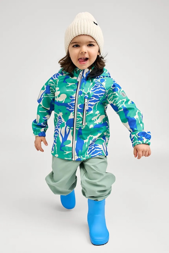 Detská bunda Reima Vantti jemné zateplenie zelená 5100009D.PPY2