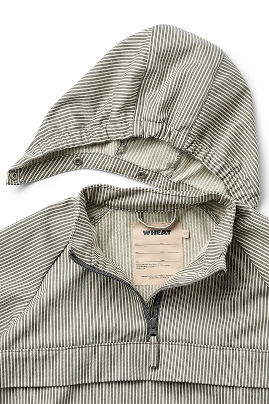 Wheat anorak dziecięcy bawełniany zielony 7270.901