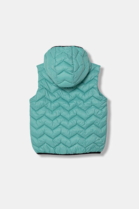 United Colors of Benetton bezrękawnik z kapturem dziecięcy 2TWDCJ00R.G.Stagionale turkusowy SS26