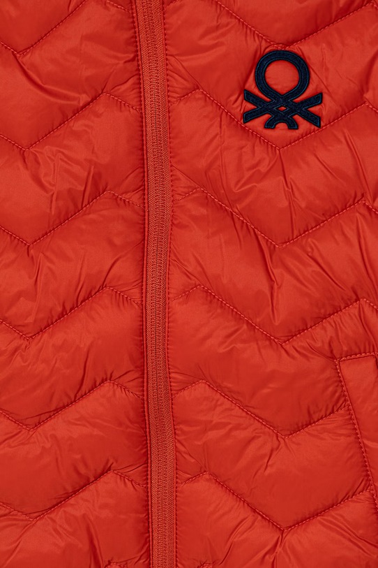 CHLAPEC United Colors of Benetton vesta s kapucí dětská 2TWDGJ00G.P.Stagionale oranžová