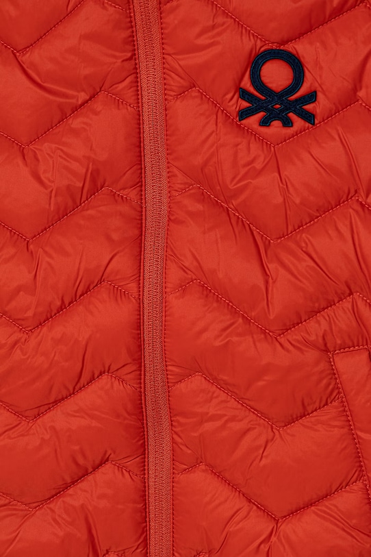 CHLAPEC United Colors of Benetton vesta s kapucí dětská 2TWDGJ00G.P.Stagionale oranžová