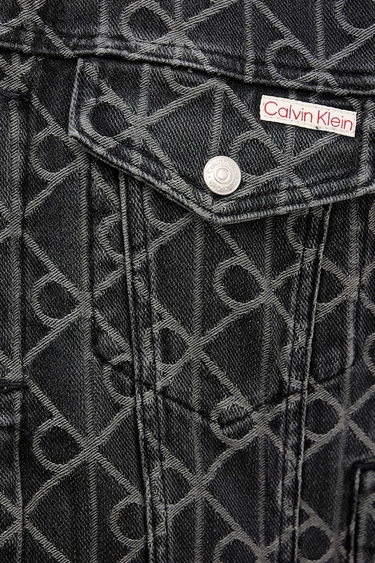Calvin Klein Jeans kurtka jeansowa czarny LV04RE773G