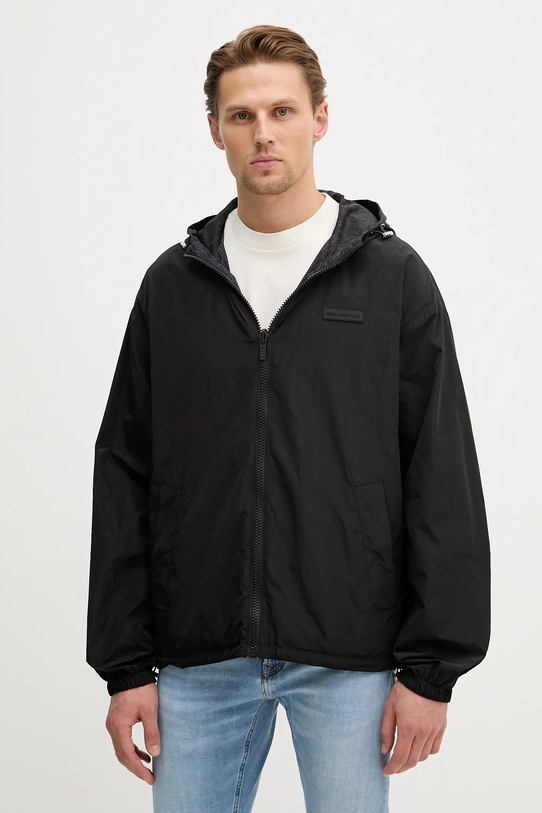 Karl Lagerfeld kurtka dwustronna pozostałe czarny 561527.505002