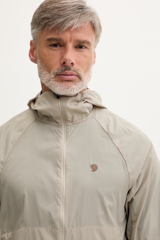 Fjallraven kurtka przeciwdeszczowa męska Keb Lätt zielony F12500191