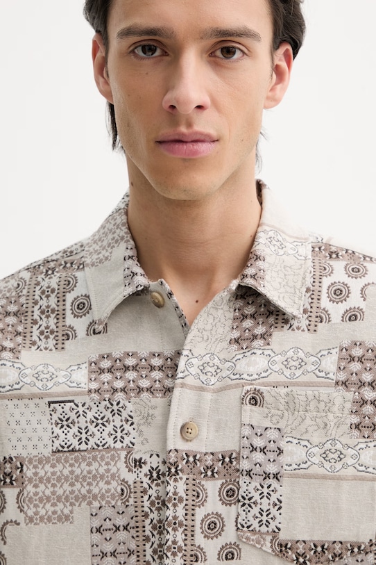 Πουκάμισο Les Deux Layton μπεζ 1001514