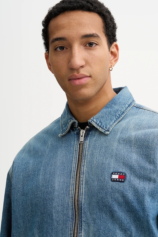 Džínová bunda Tommy Jeans modrá DM0DM22269